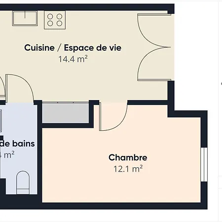 Appartement La Planche Malibu - Pour 4 - Piscine Commune